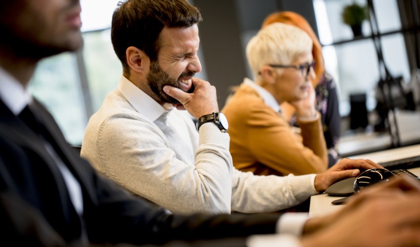 Young Professional Businessman Under Stress Uses A 2022 04 14 07 25 24 Utc